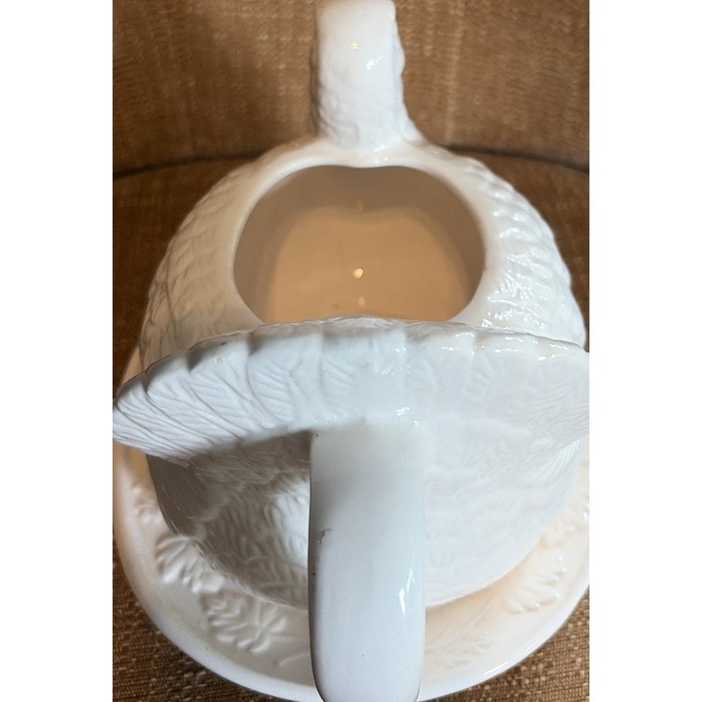 Vintage HIMARK 1Qt. Turkey Gravy Boat‎ Server w/ Drip Plate Chesapeake Porcelain - Picture 5 of 8